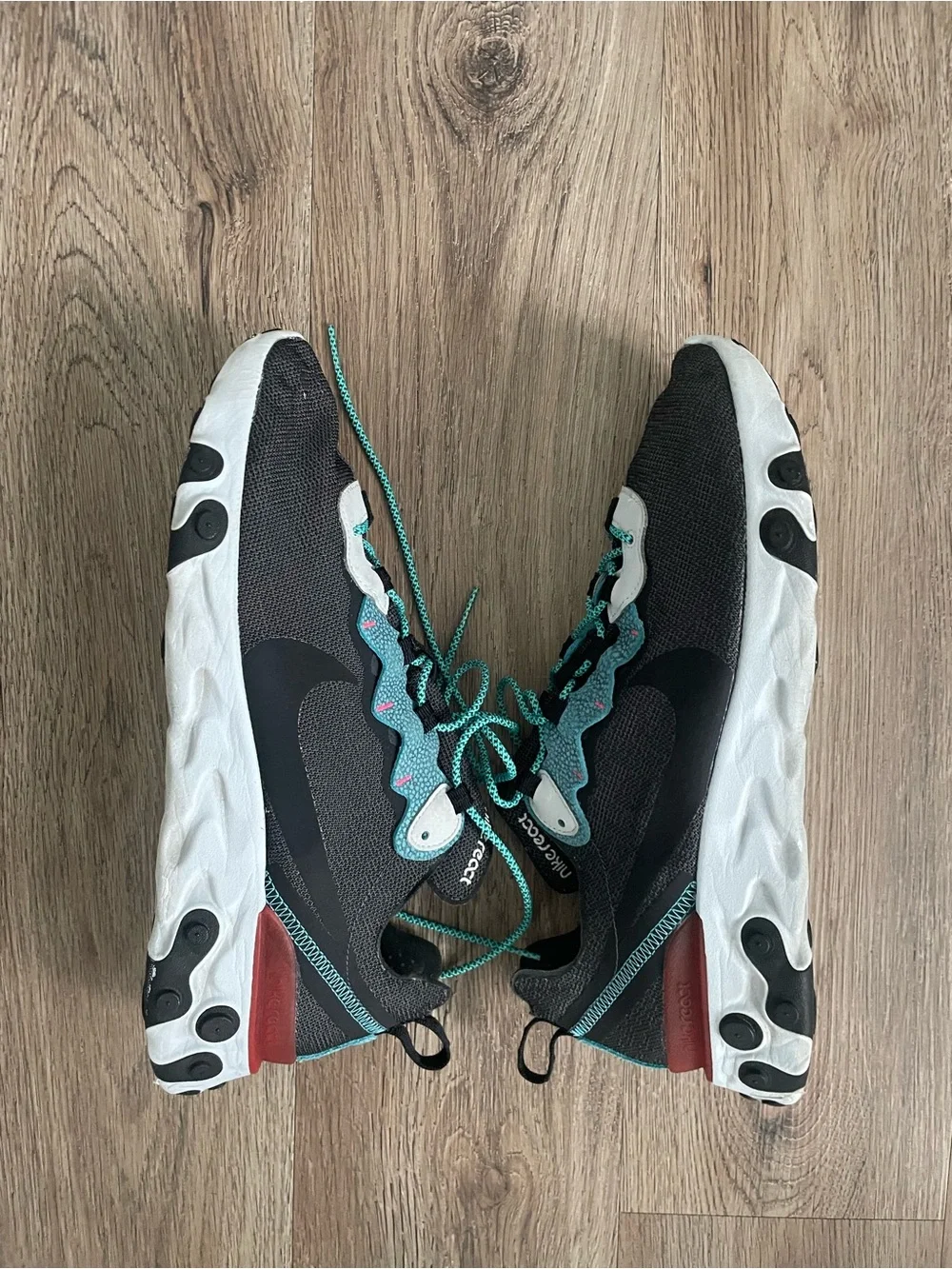 Men Size 11 Nike React Element 55 SE Anthracite Shoes Black